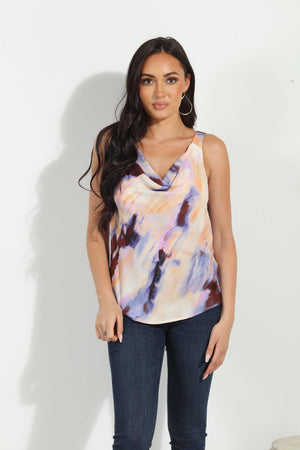 Phoebe Cowl Tank-FINAL SALE
