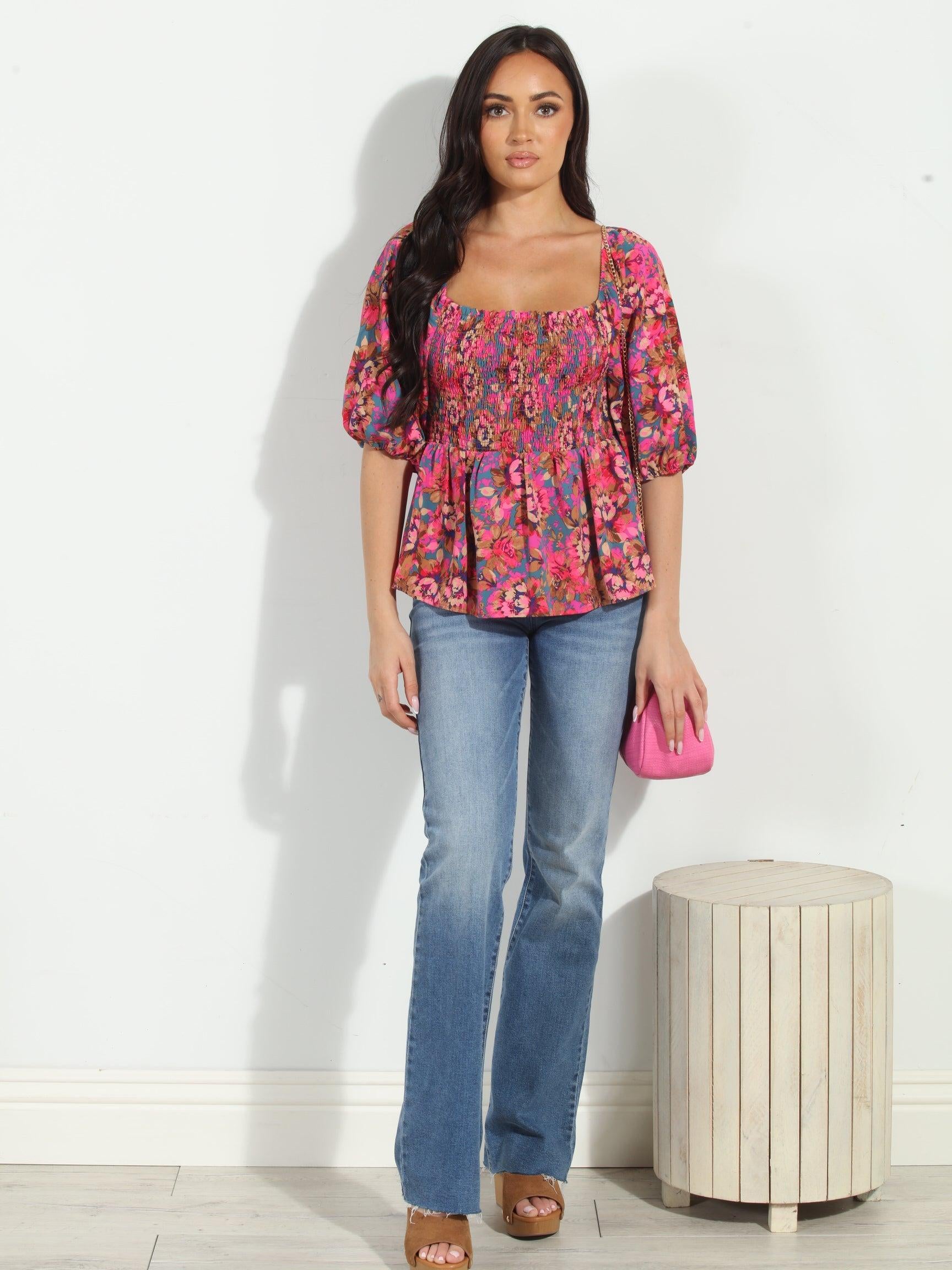 Melrose Politan Smocked Blouse