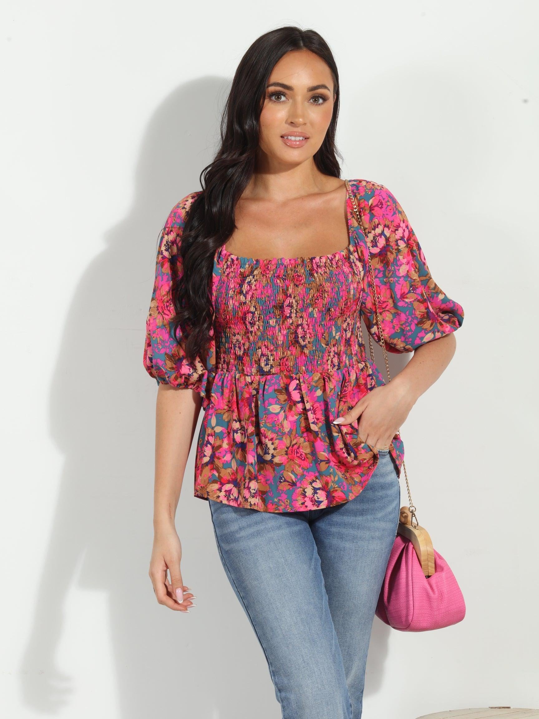 Melrose Politan Smocked Blouse