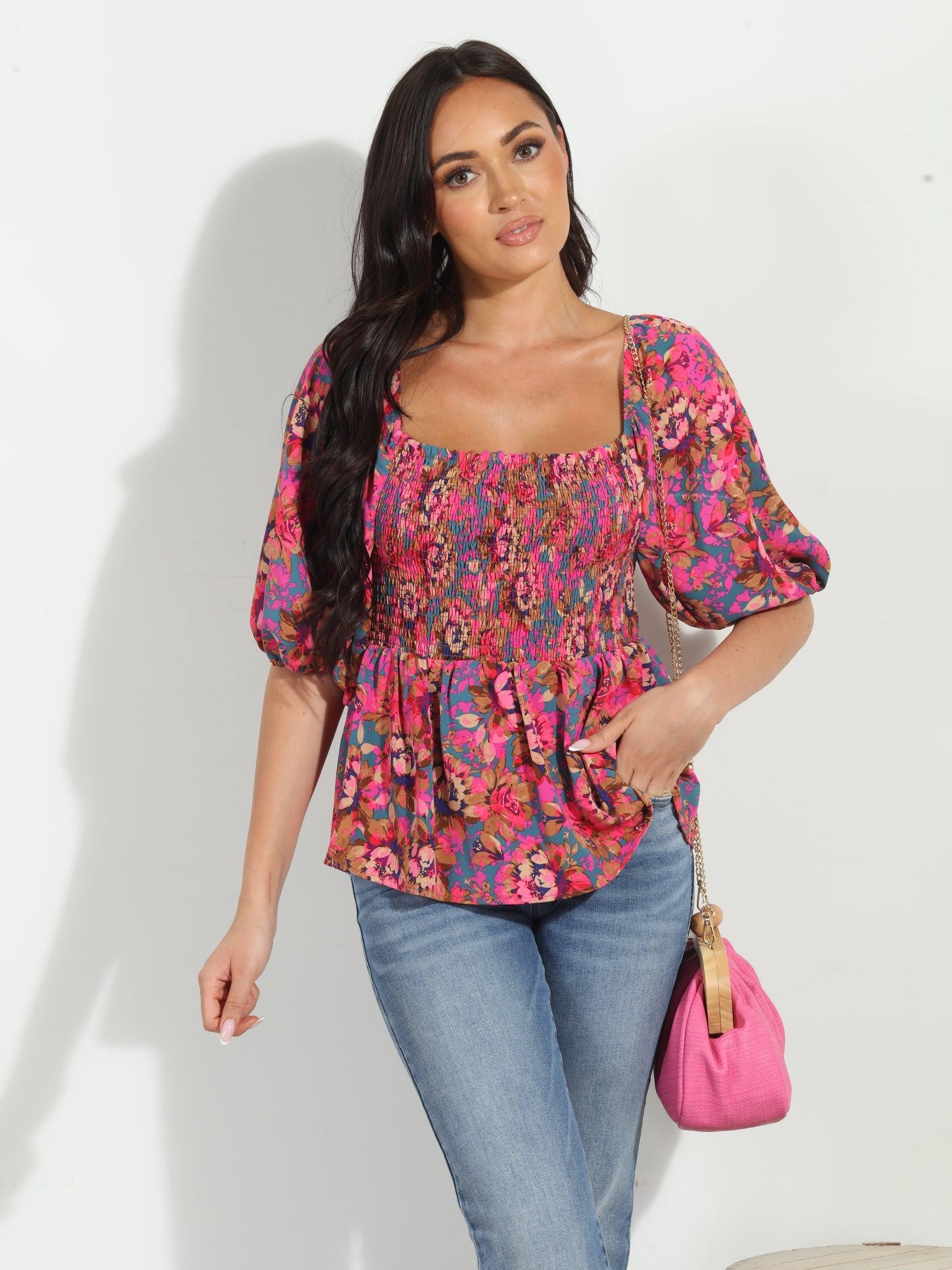 Melrose Politan Smocked Blouse