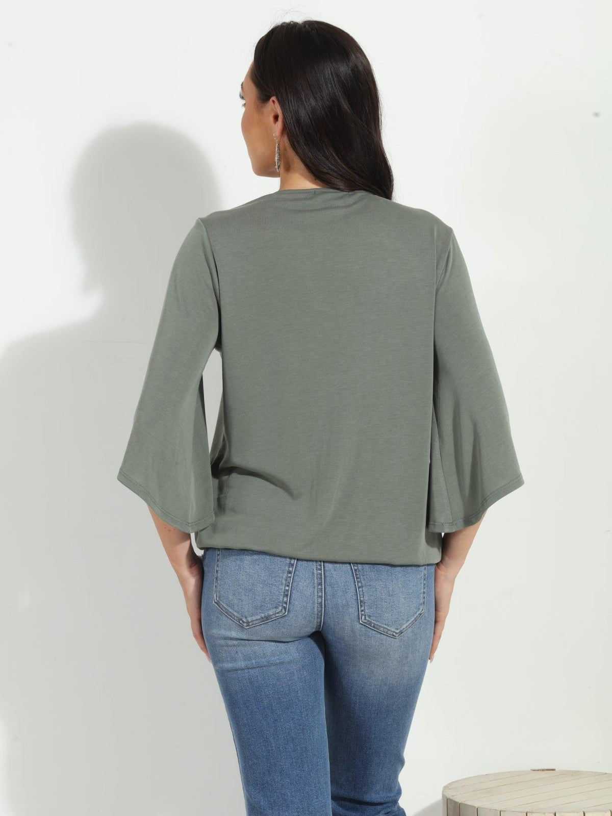 Verdina Cupro Surplice Top-BEST SELLER