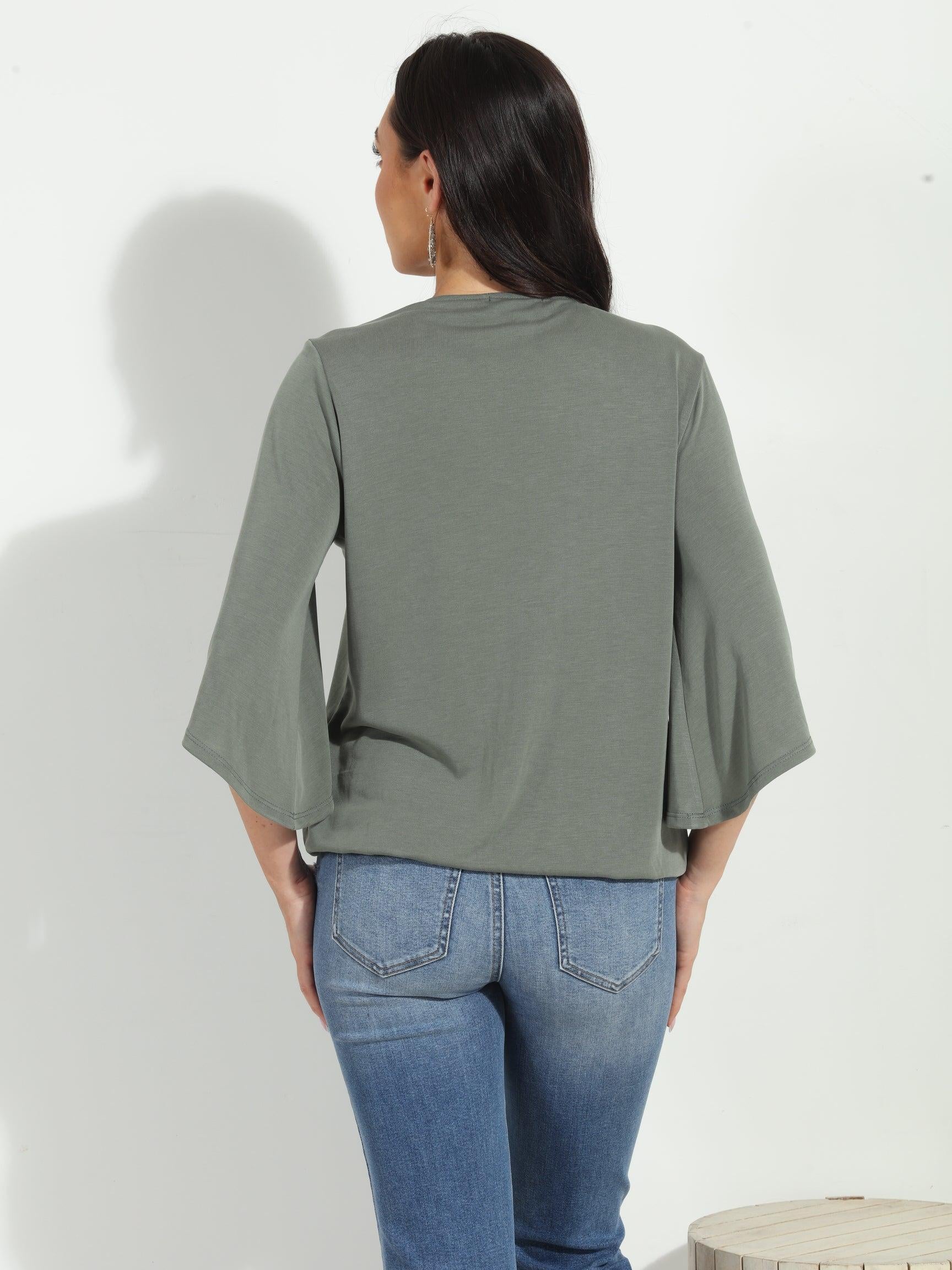 Verdina Cupro Surplice Top-BEST SELLER