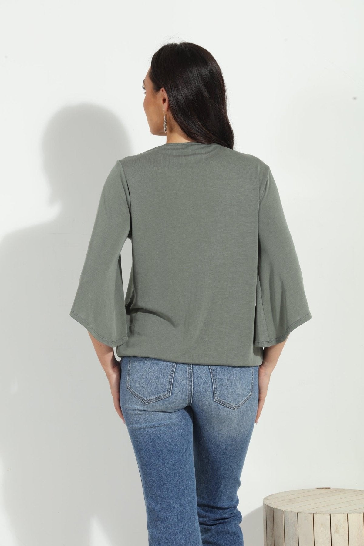 Verdina Cupro Surplice Top-BEST SELLER