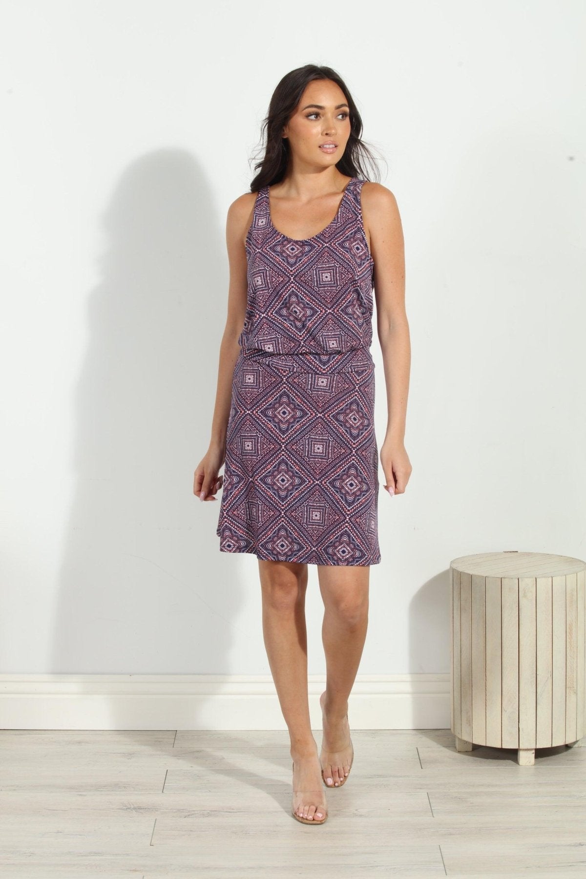 Kersa Stretch Tank Dropwaist Dress-FINAL SALE