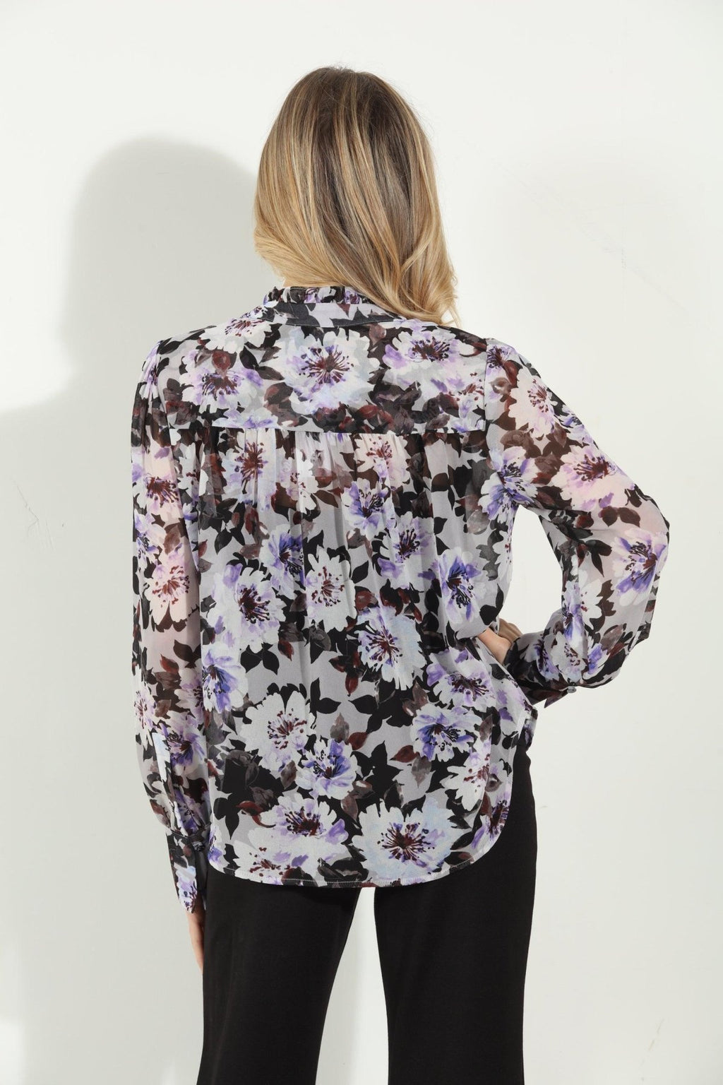 Moira Ruffle Button Blouse-FINAL SALE