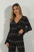 Jordy Surplice Bell Sleeve Top -FINAL SALE