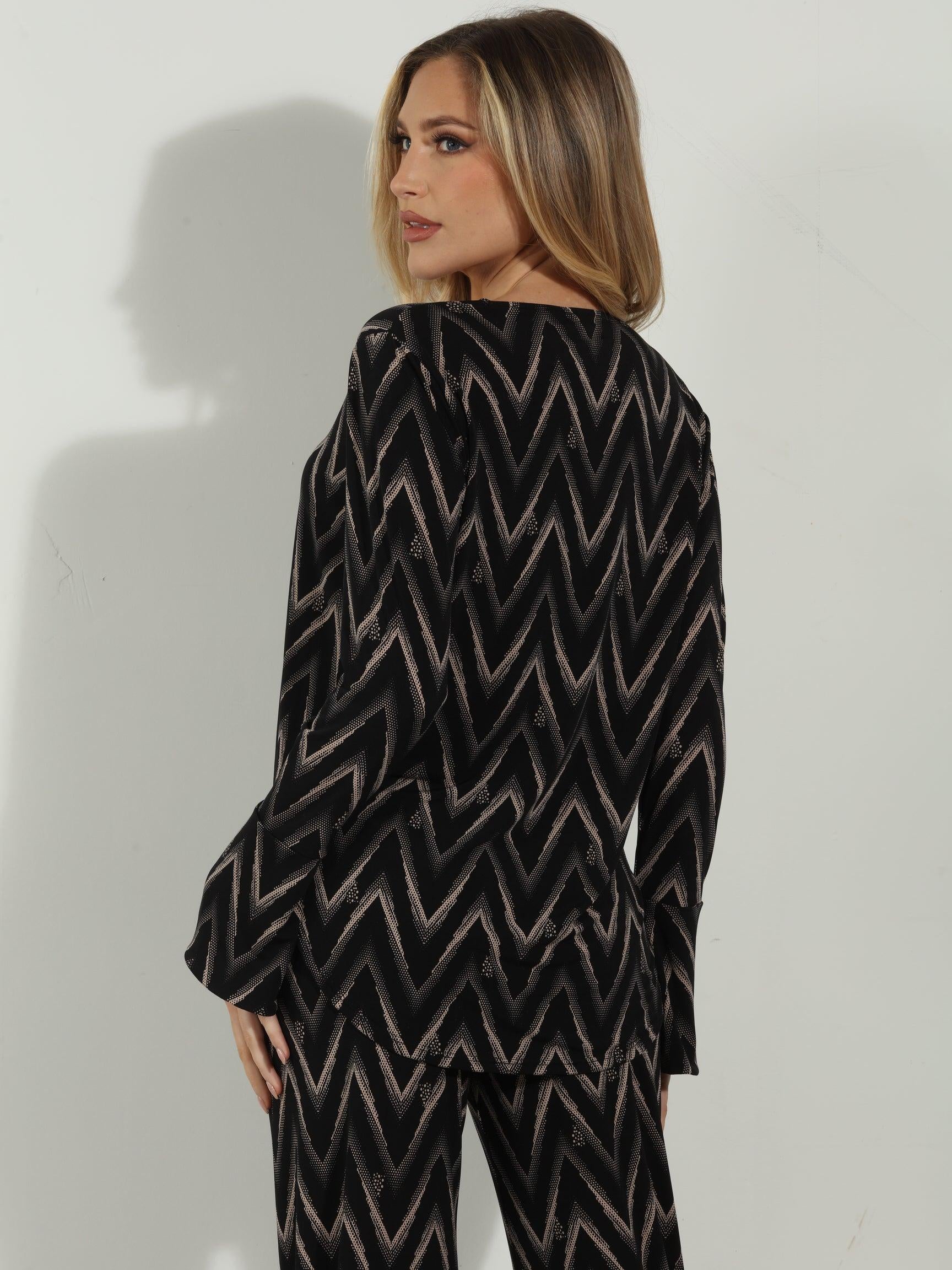 Jordy Surplice Bell Sleeve Top -FINAL SALE