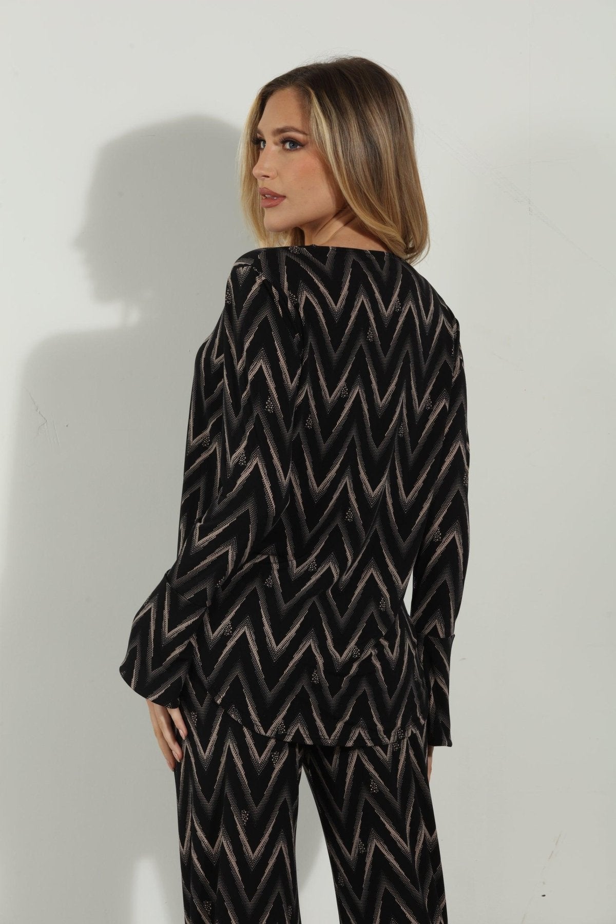 Jordy Surplice Bell Sleeve Top -FINAL SALE