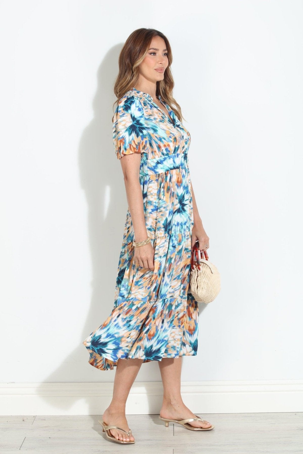 Phoebe Tiered Midi Dress