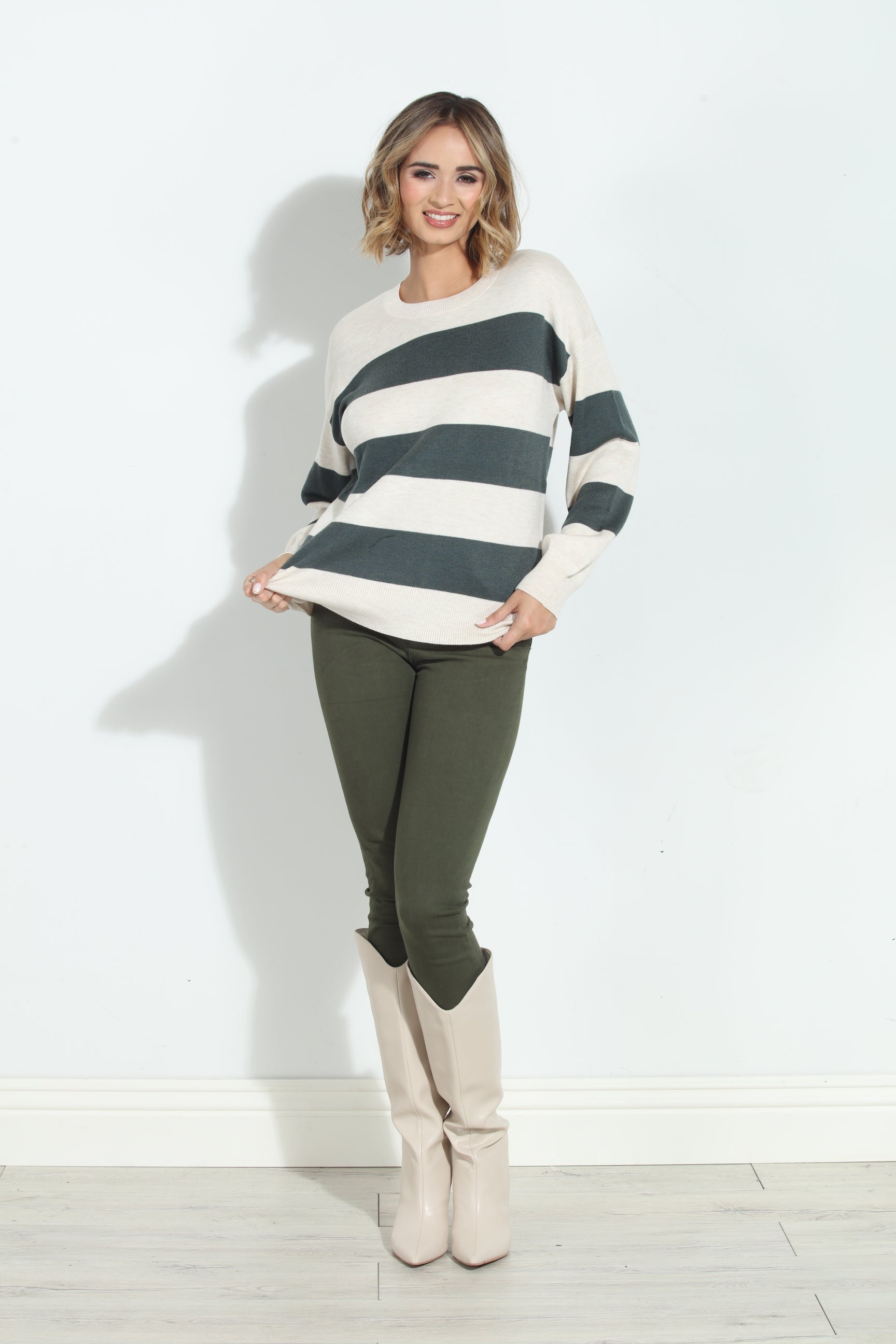 Splendid Ivy Cashblend Stripe Sweater