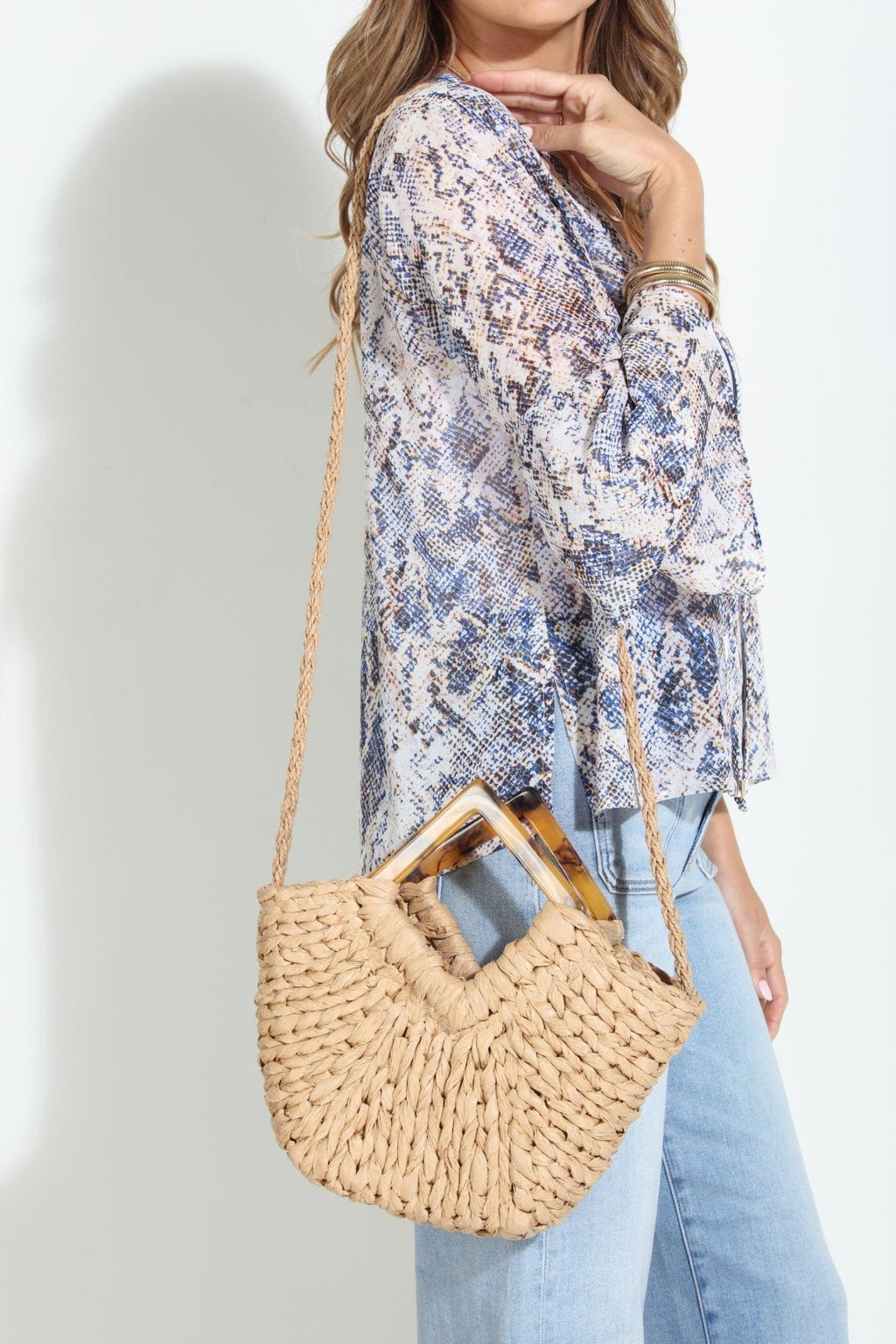 Nala Woven Structured Purse