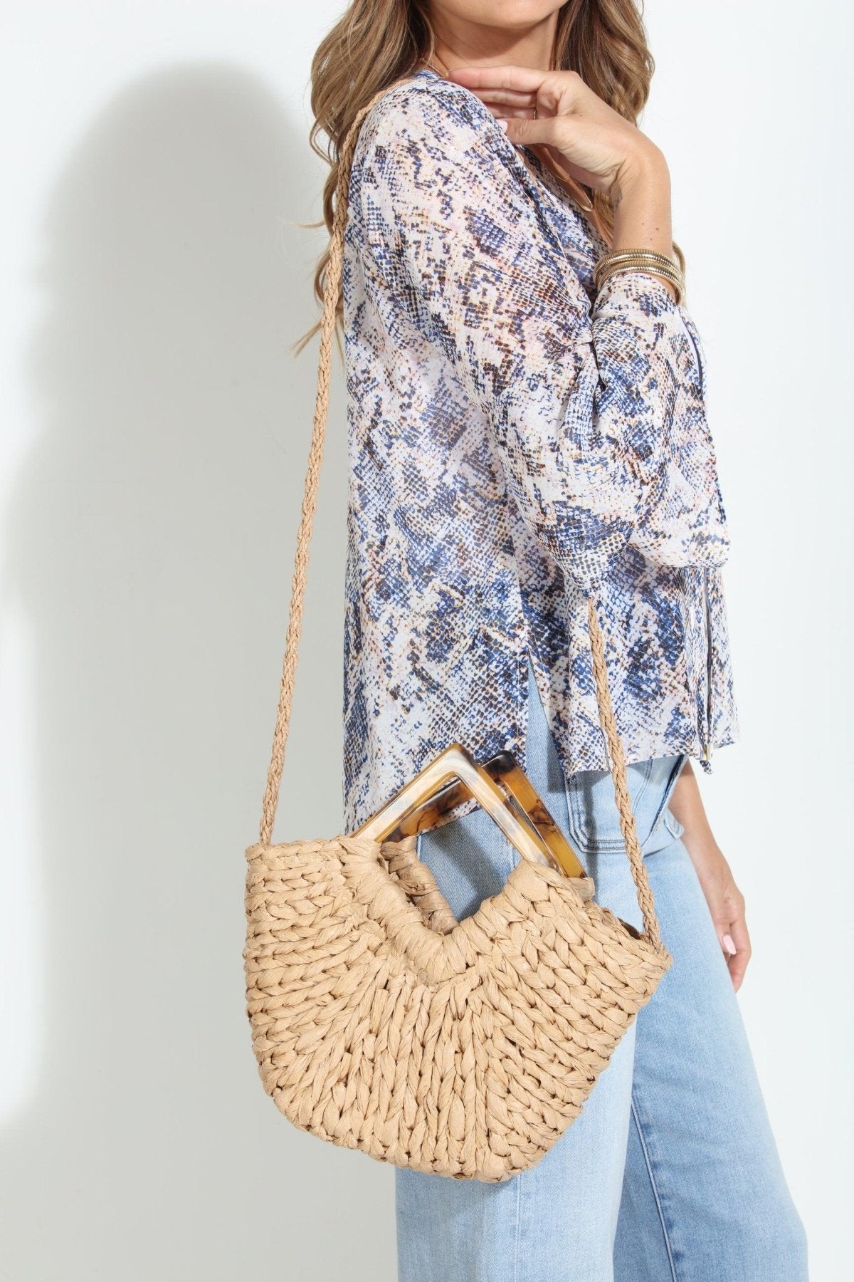 Nala Woven Structured Purse