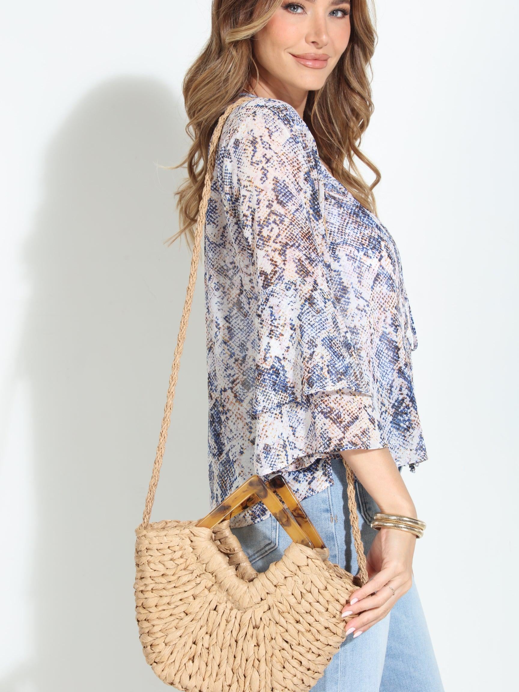 Nala Woven Structured Purse