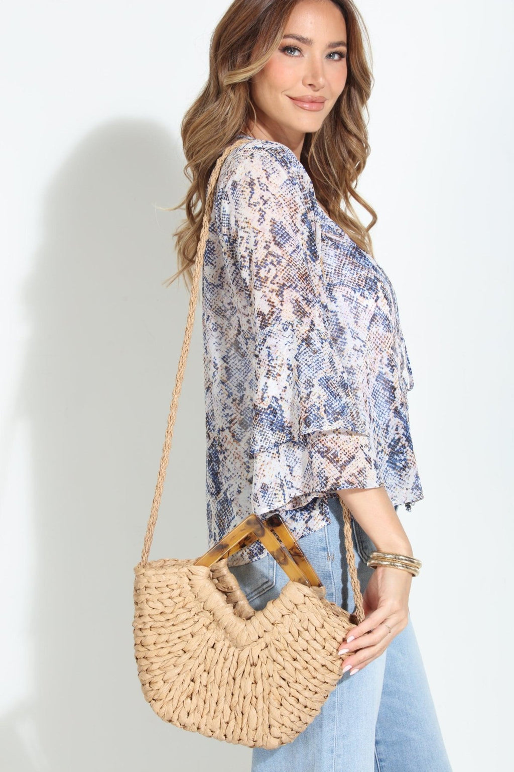 Nala Woven Structured Purse