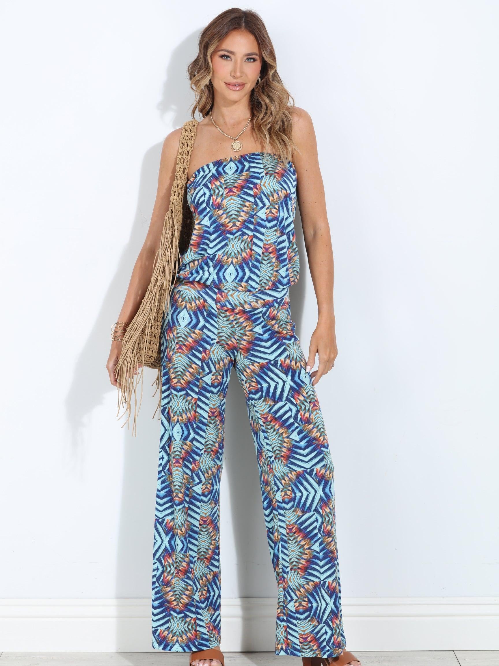 Carlene Strapless Drop Waist Jumpsuit-BEST SELLER