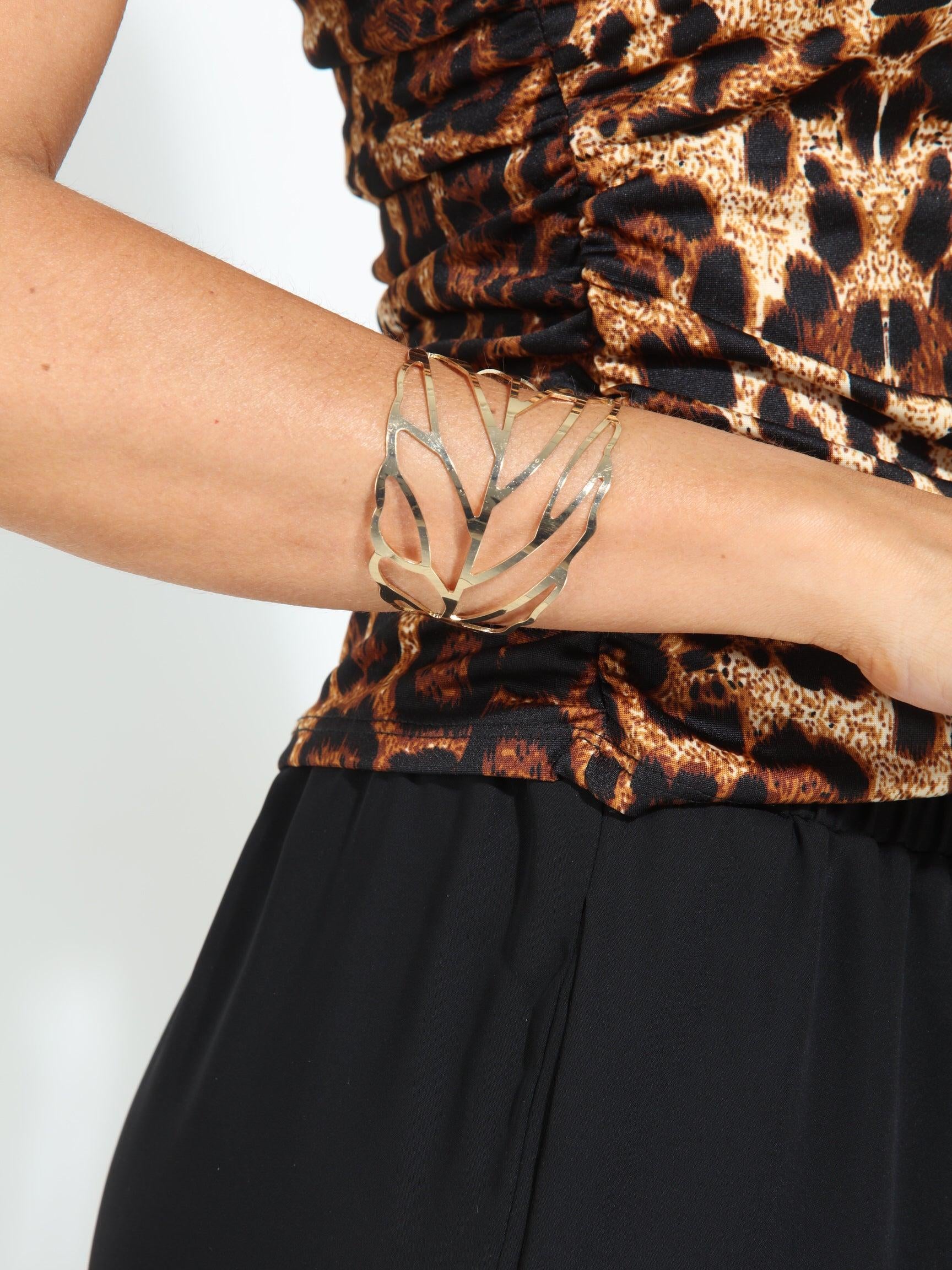 Flora Gold Cuff-BEST SELLER