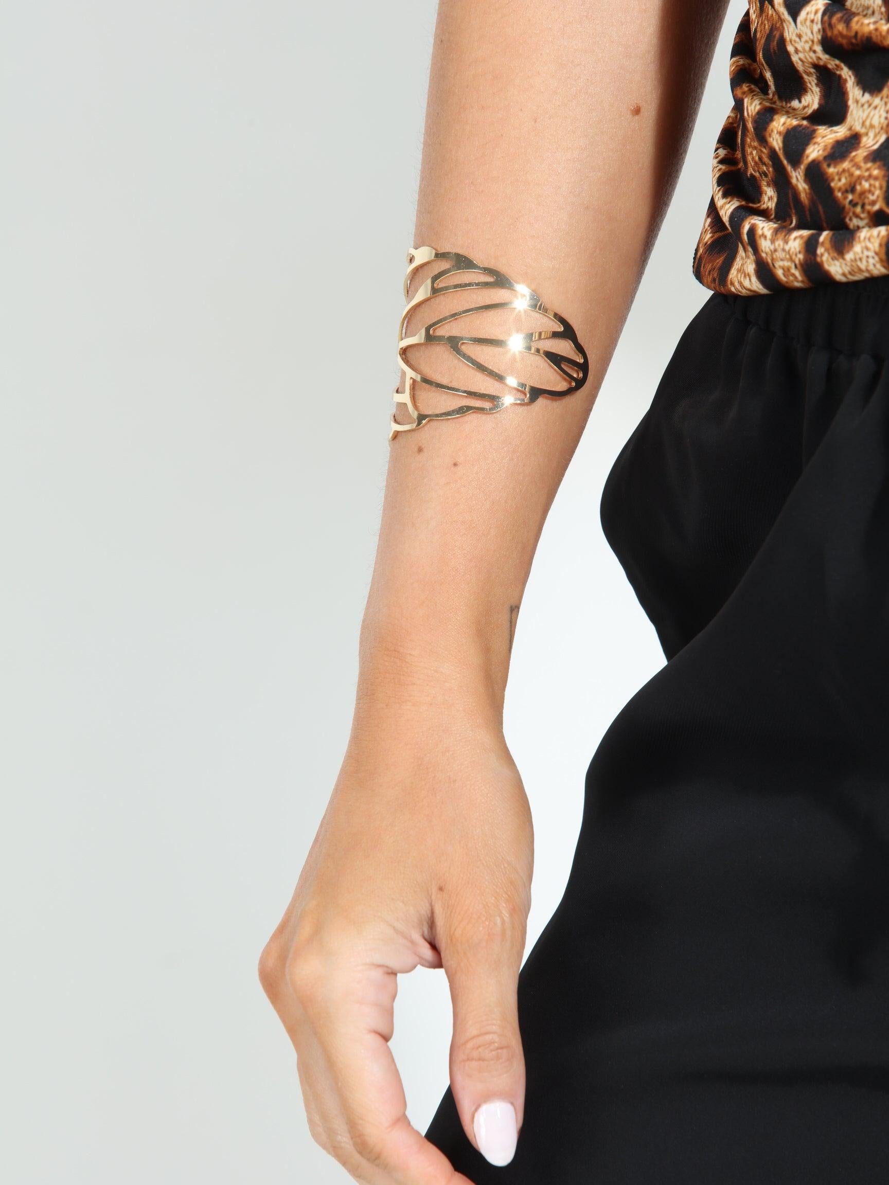Flora Gold Cuff-BEST SELLER