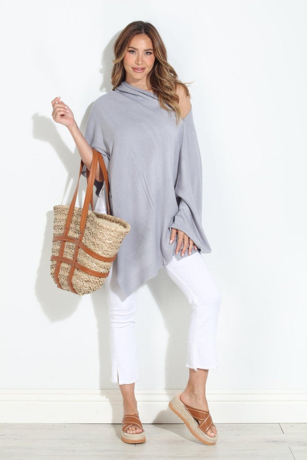 Cloud Throw-On Poncho-NEW COLOR