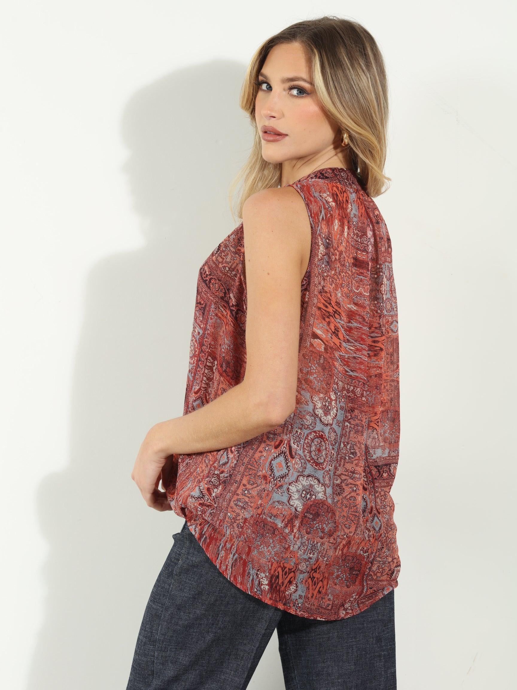 Thompson Surplice Top with Tie-FINAL SALE