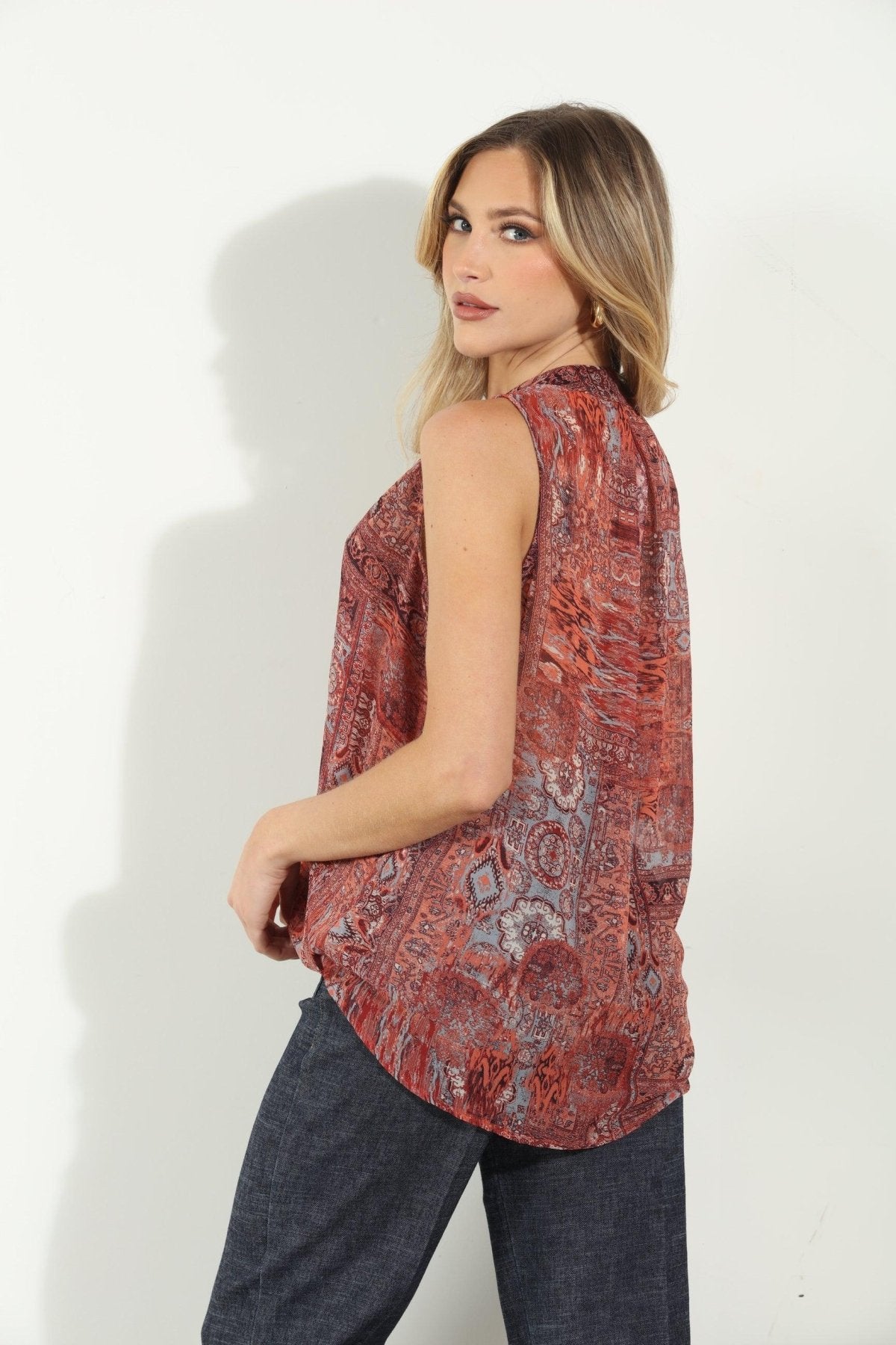 Thompson Surplice Top with Tie-FINAL SALE