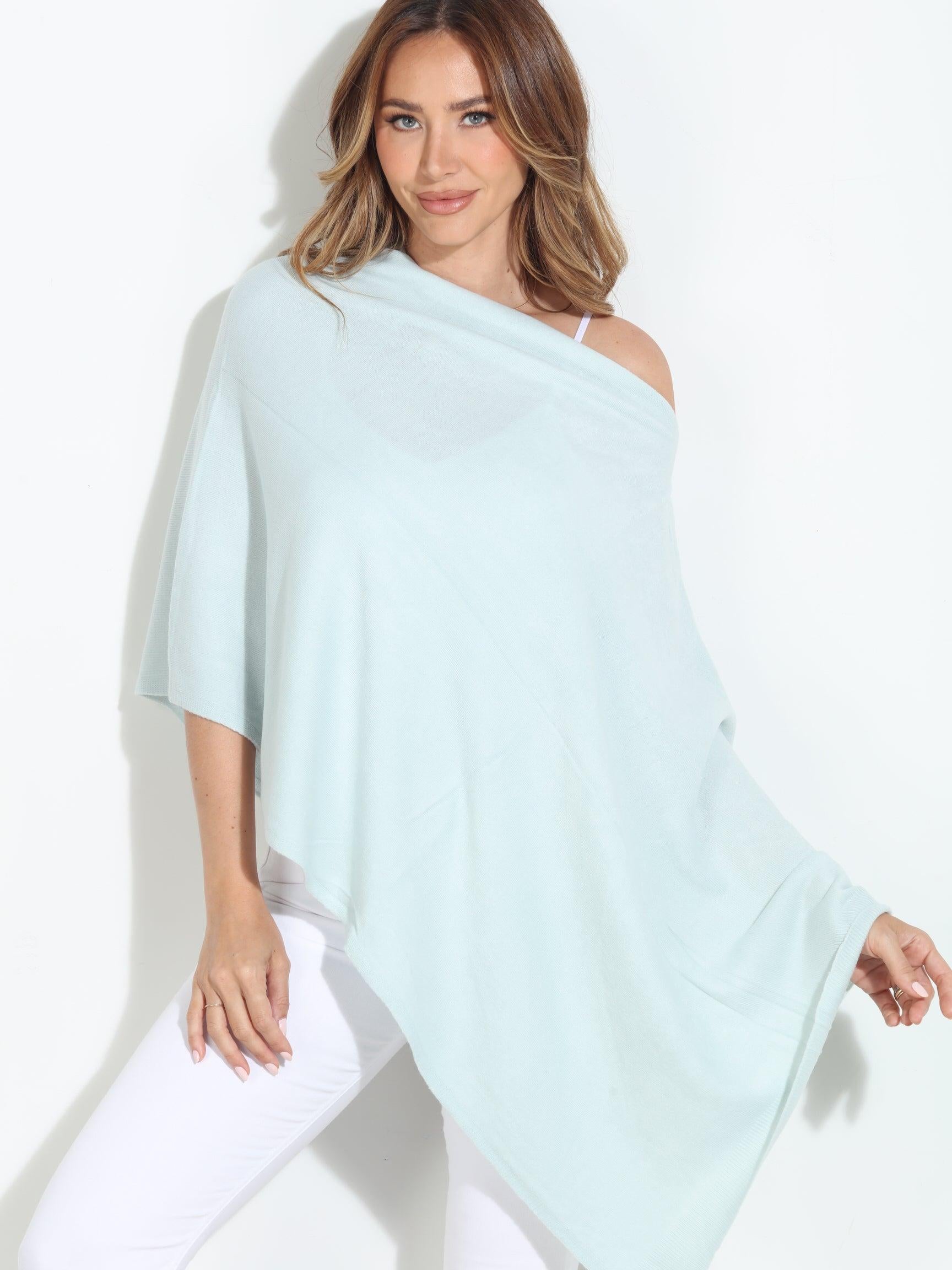 Matcha Throw-On Poncho -NEW COLOR