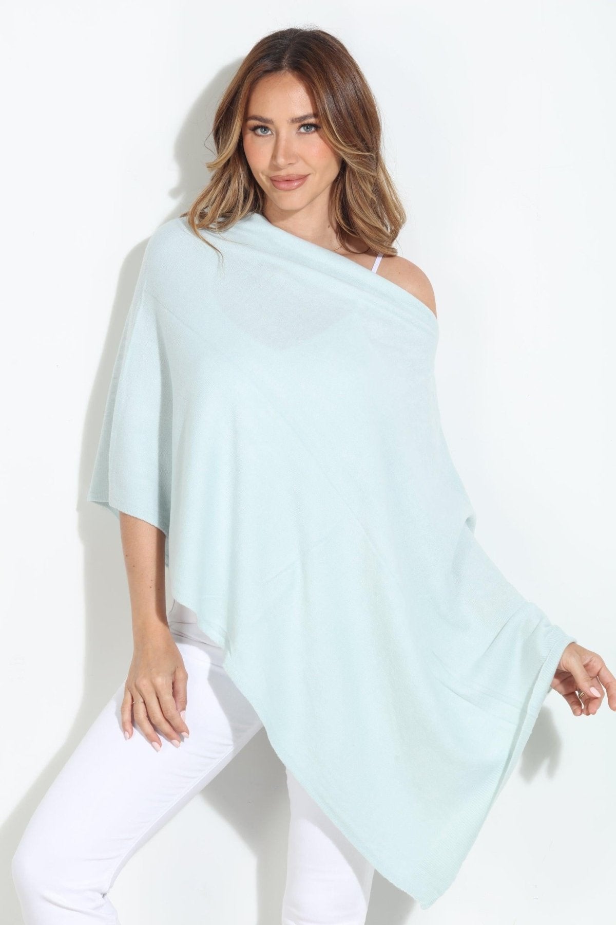 Matcha Throw-On Poncho -NEW COLOR