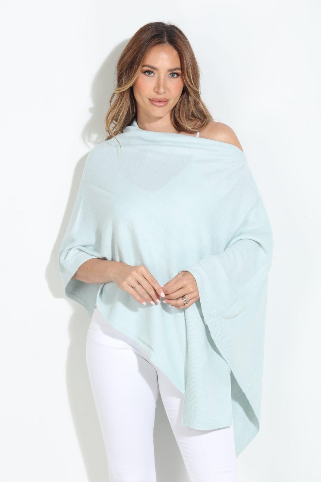 Matcha Throw-On Poncho -NEW COLOR