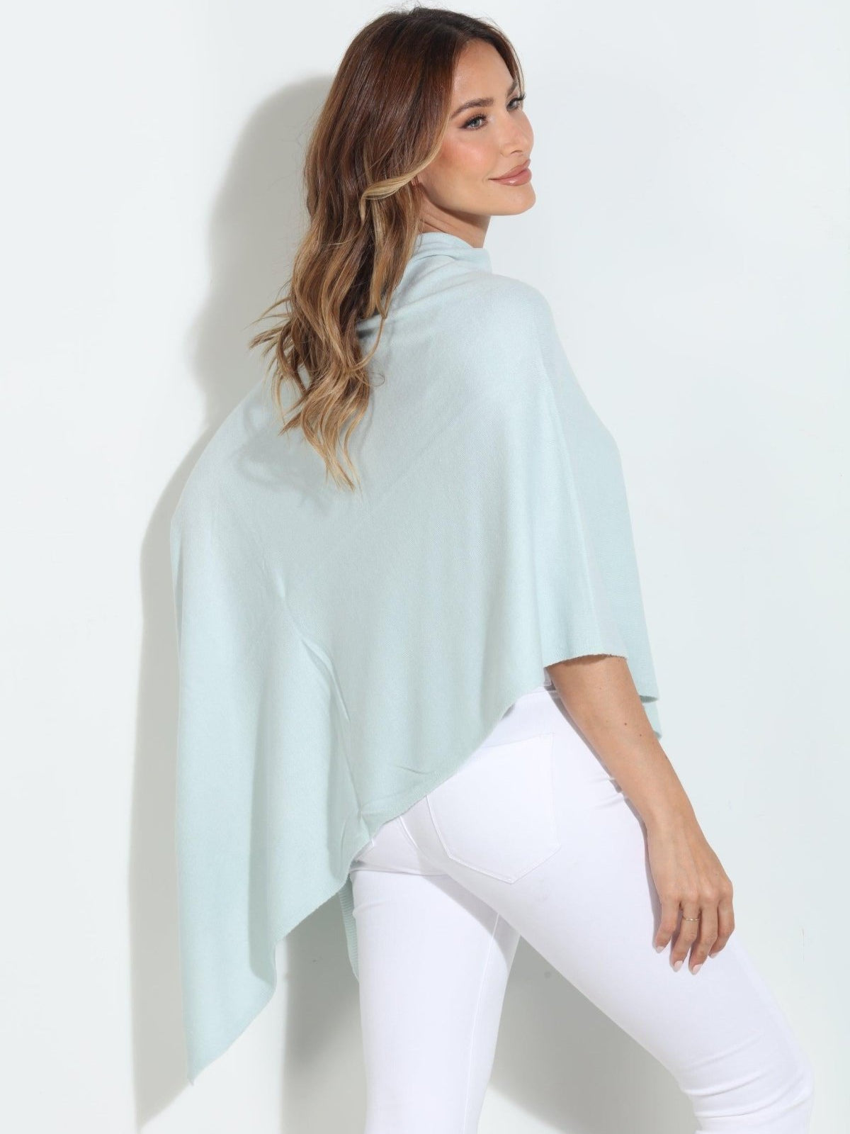 Matcha Throw-On Poncho -NEW COLOR