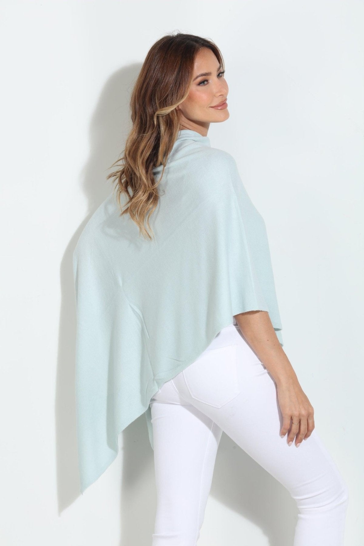 Matcha Throw-On Poncho -NEW COLOR