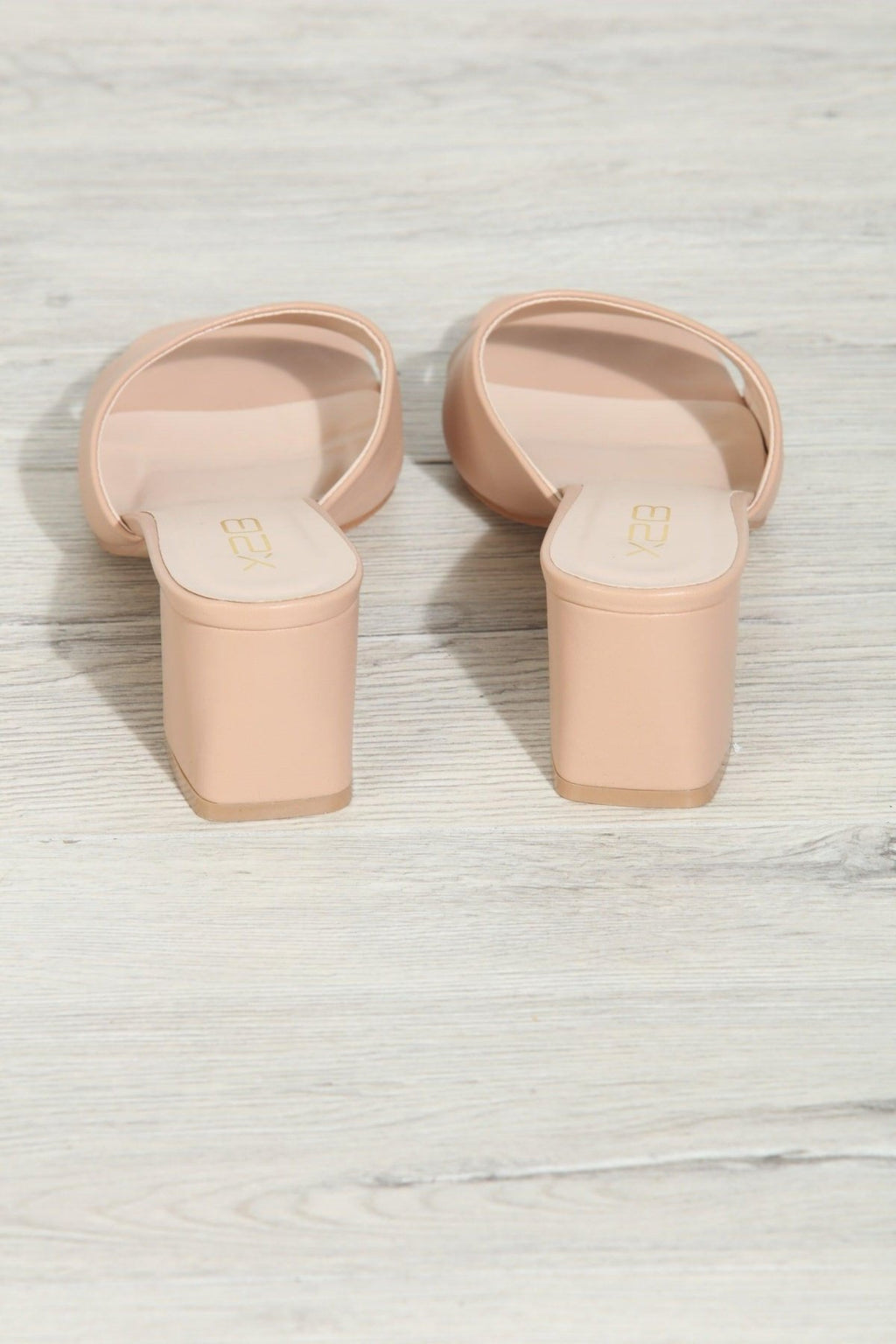 Eliza Nude Mule Heels