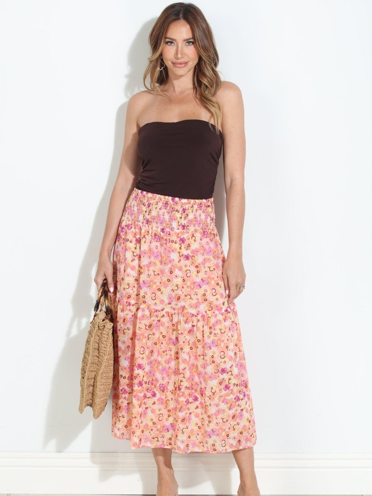 Chocolate Stretch Fitted Tube Top-BEST SELLER