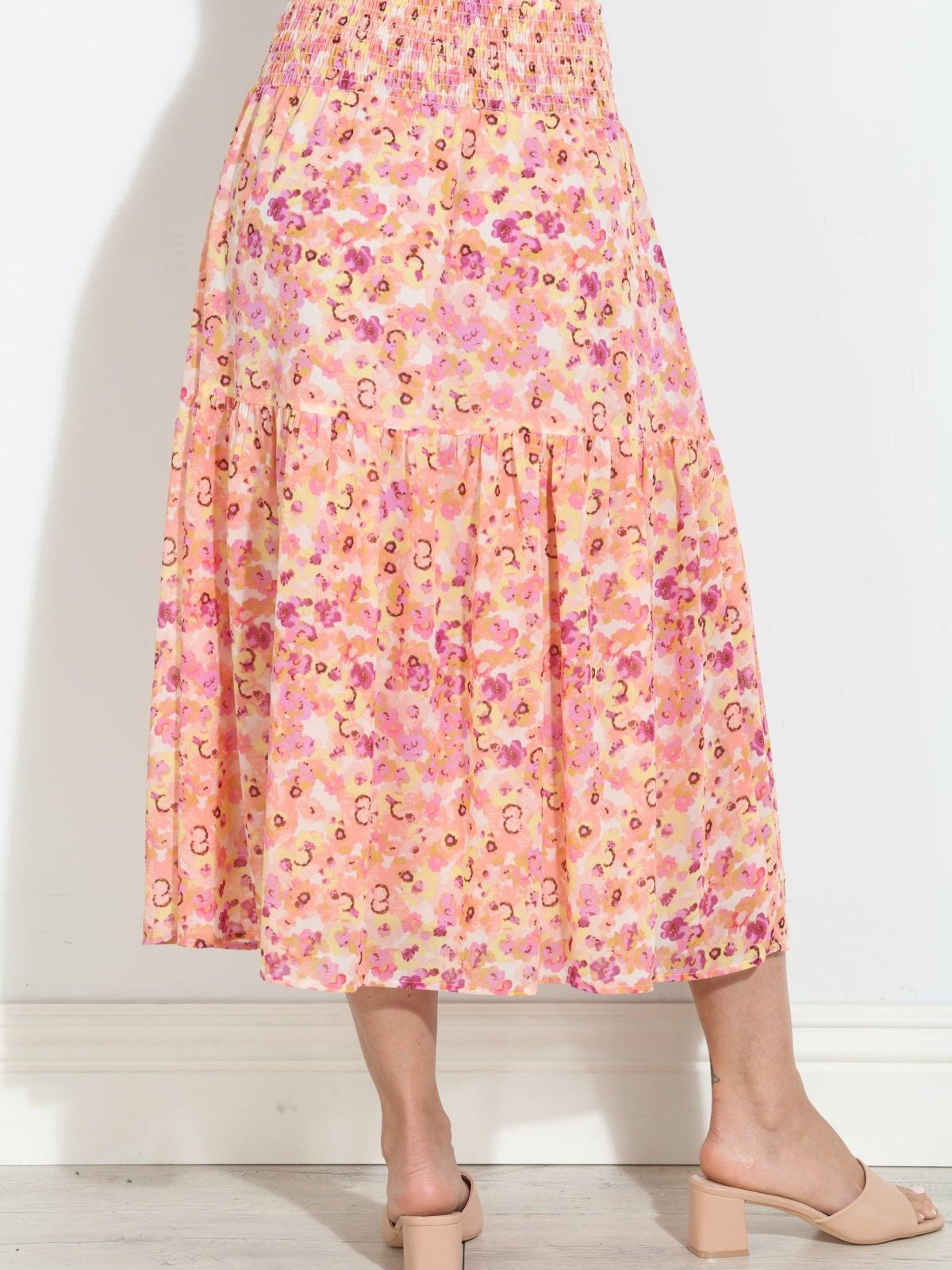 Jacinta Chiffon Ruffle Midi Skirt-BEST SELLER