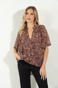 Isola Short Sleeve Surplice Top-FINAL SALE