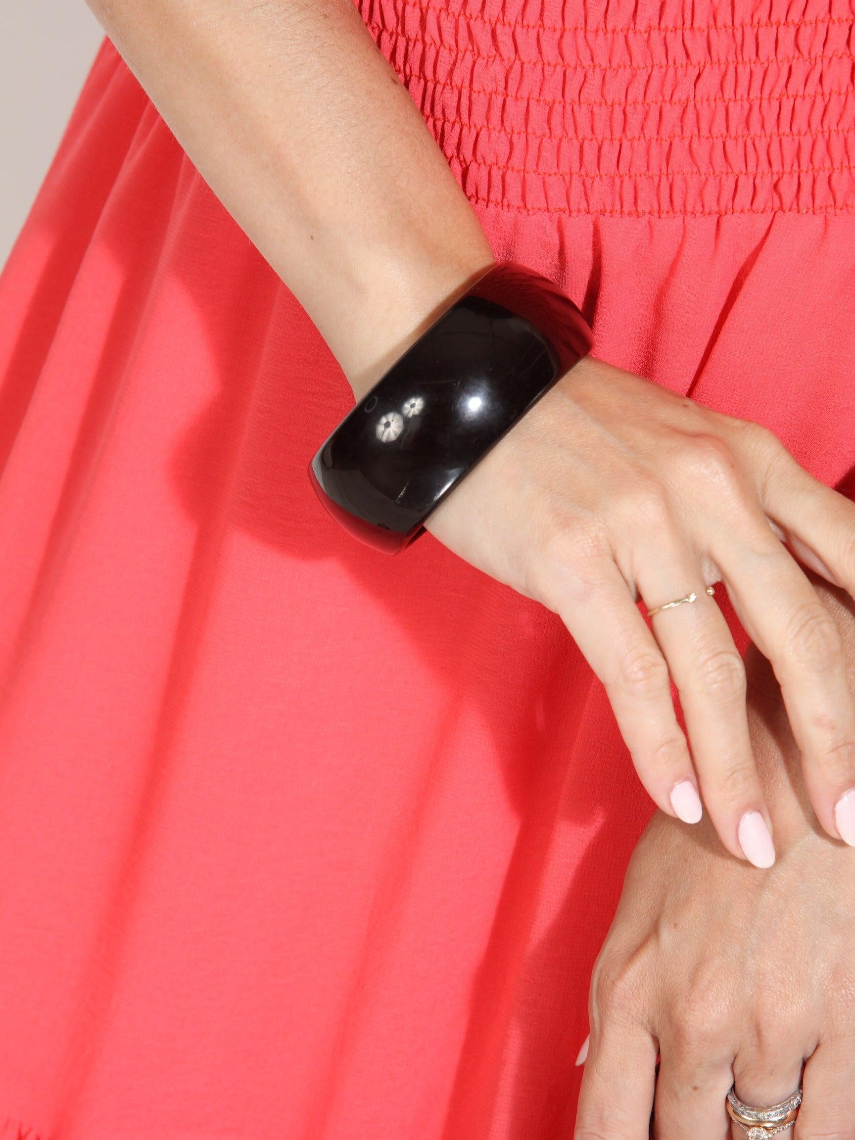 Onyx Acrylic Bangle