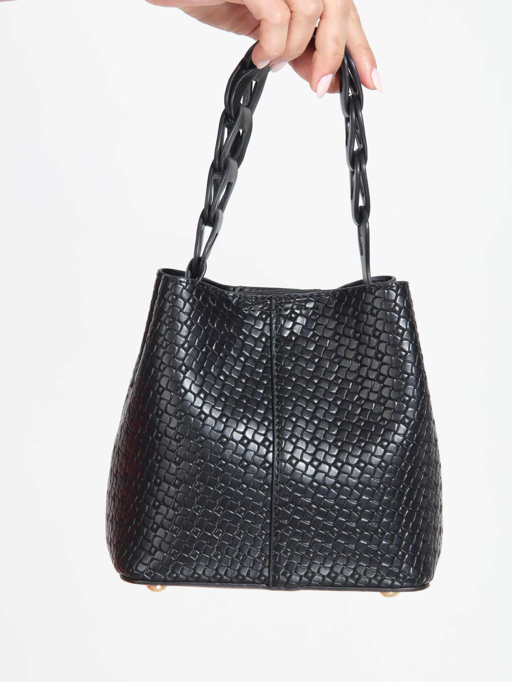 Joan Faux Leather Bucket Purse