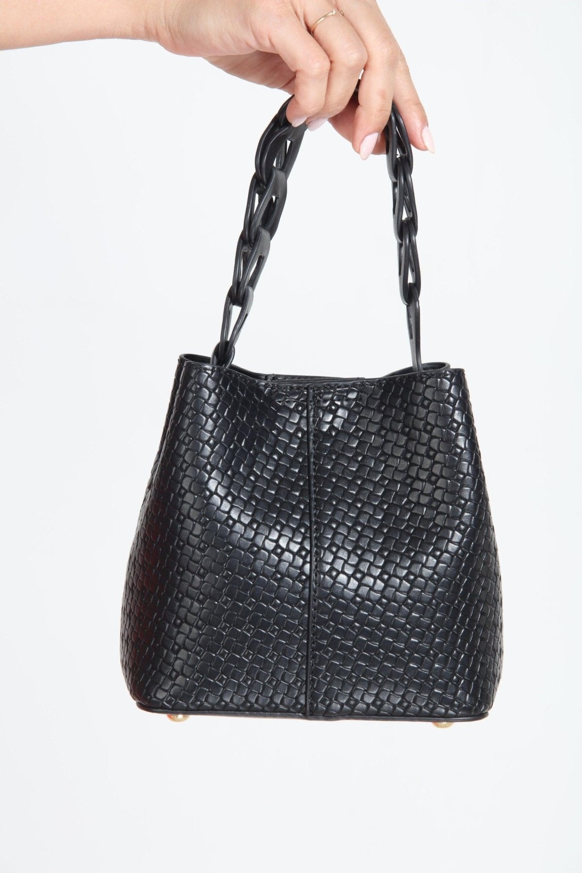 Joan Faux Leather Bucket Purse