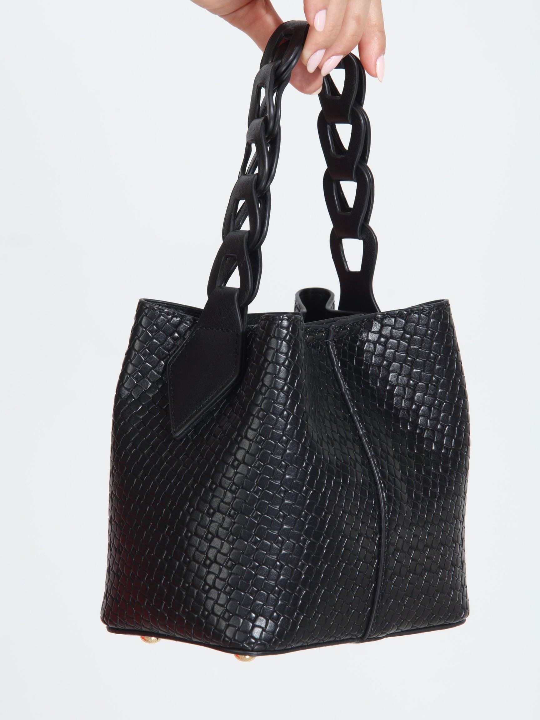Joan Faux Leather Bucket Purse