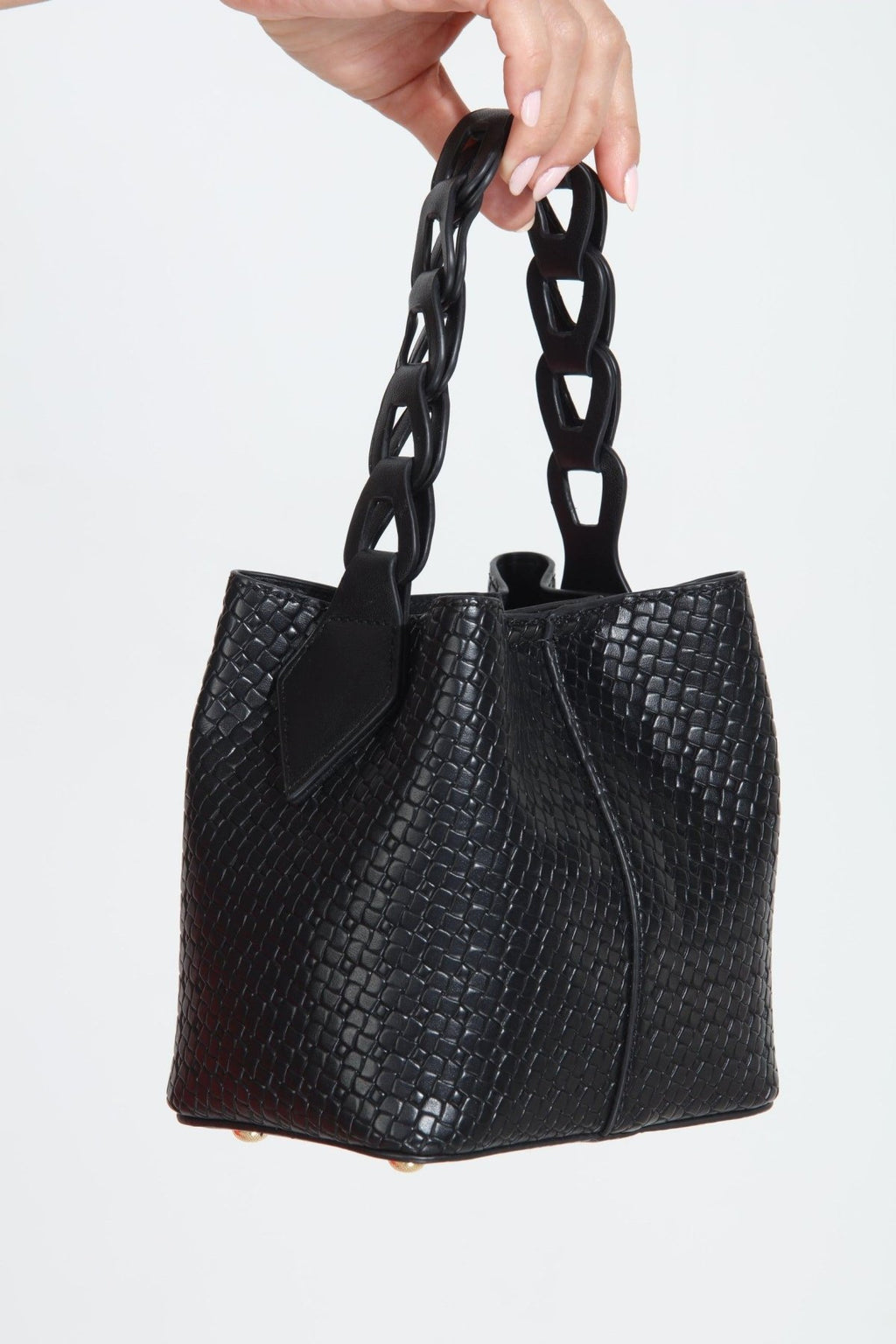 Joan Faux Leather Bucket Purse