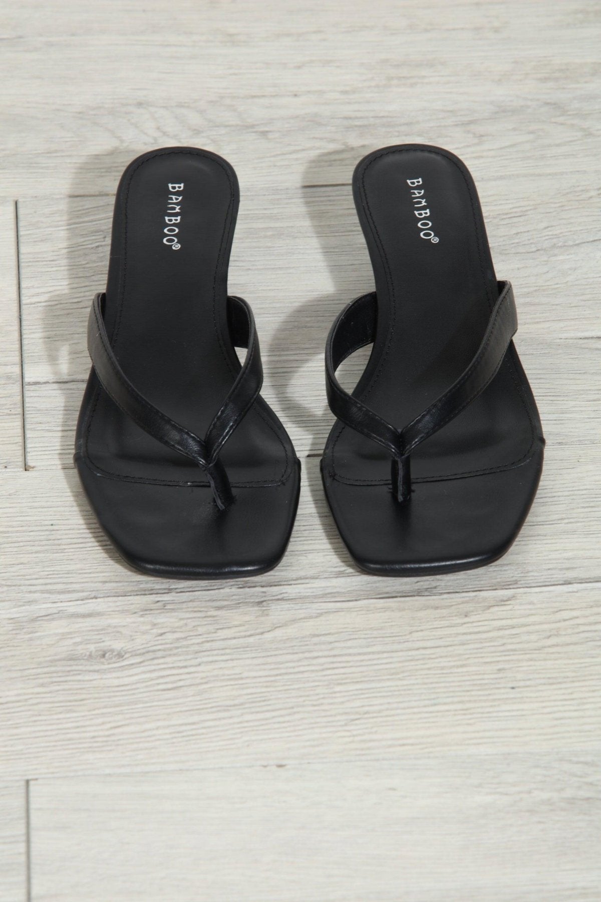 Black Kitten Heel Sandals-BEST SELLERS