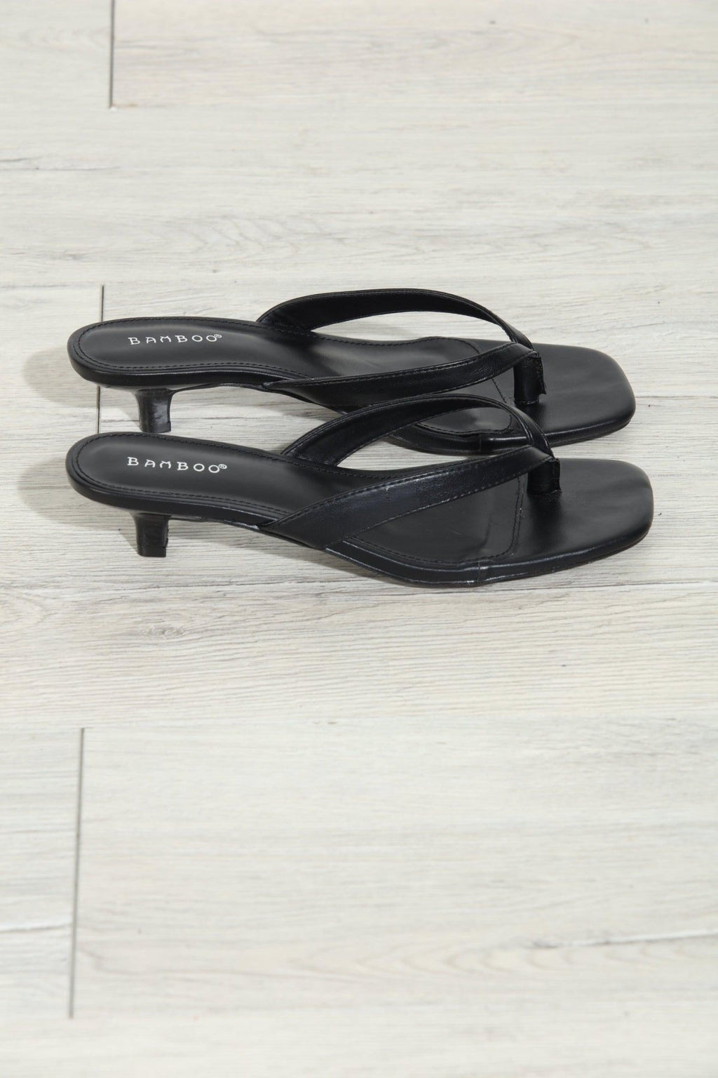 Black Kitten Heel Sandals-BEST SELLERS
