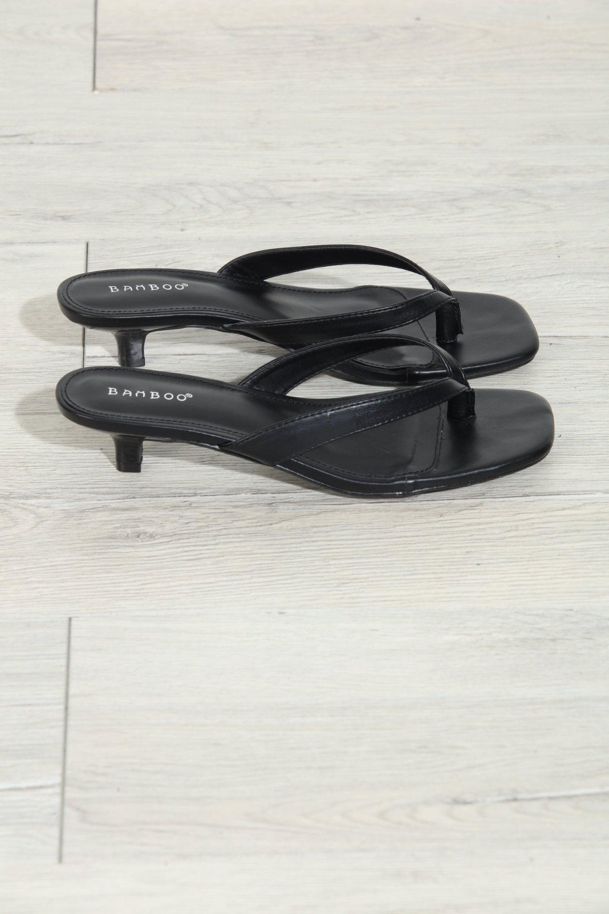 Black Kitten Heel Sandals-BEST SELLERS