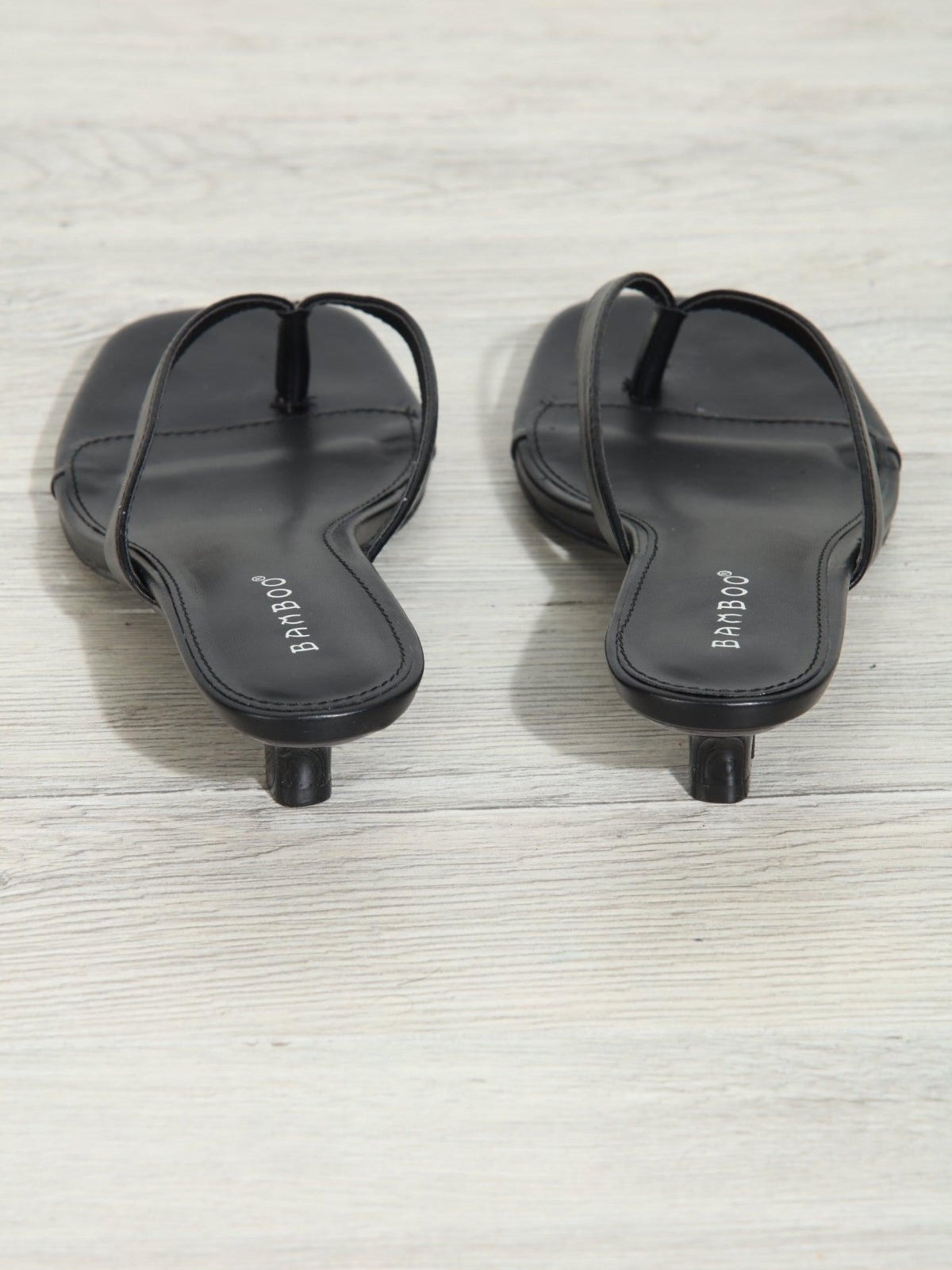 Black Kitten Heel Sandals-BEST SELLERS