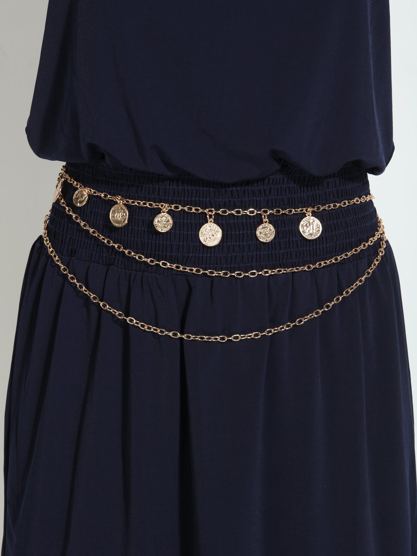 Gold Coin Pendant Belt-BEST SELLER