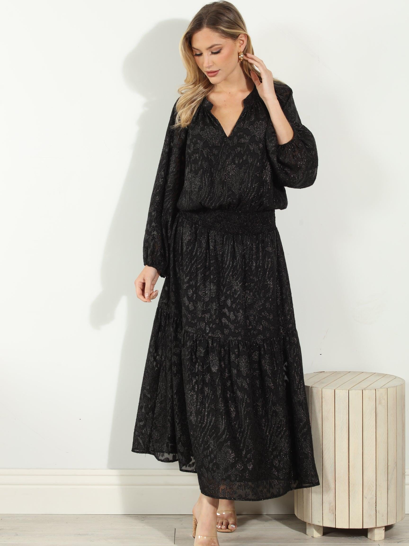 Yuna Smocked Maxi Dress-FINAL SALE