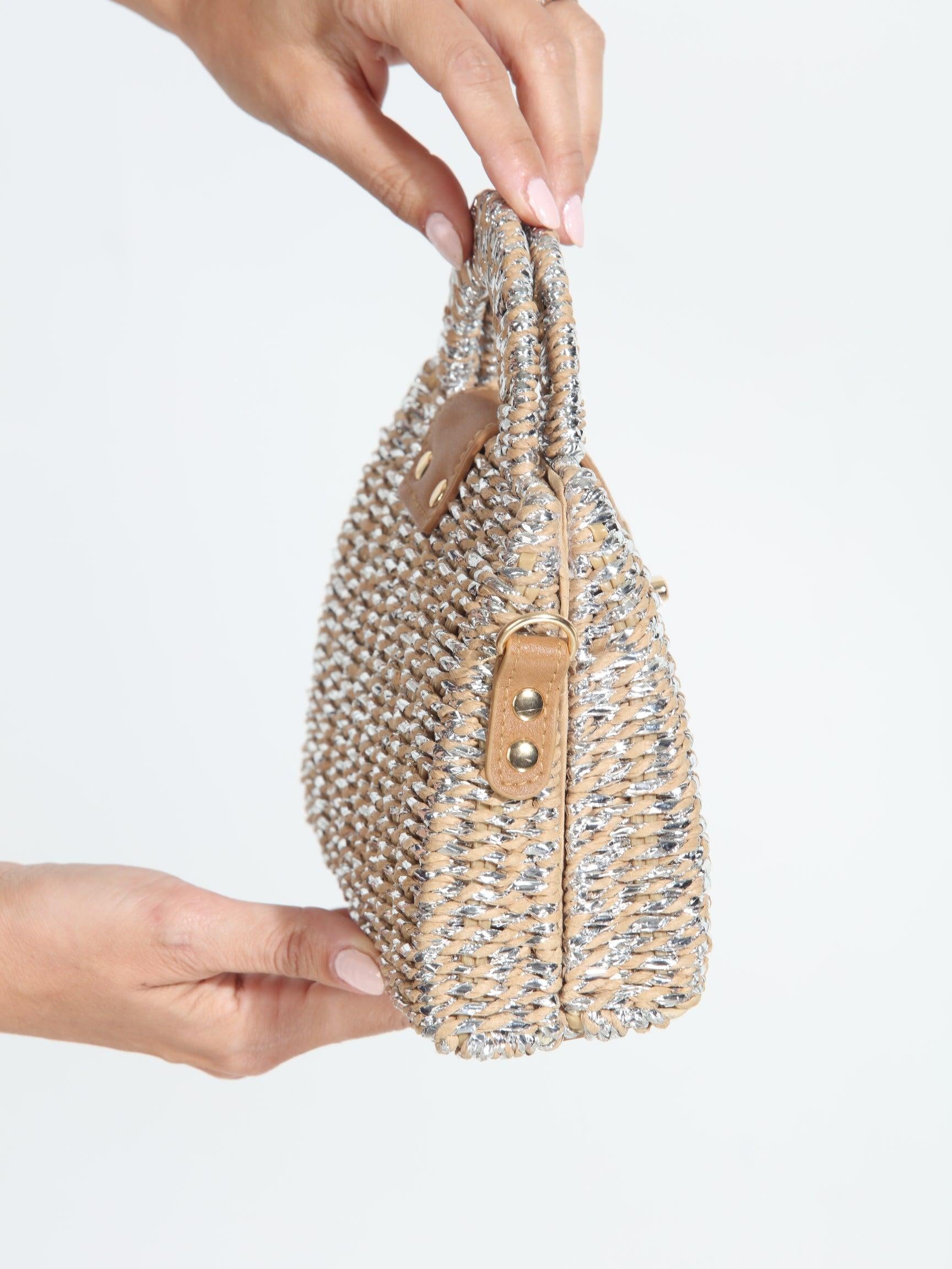 Adeline Woven Basket Handbag