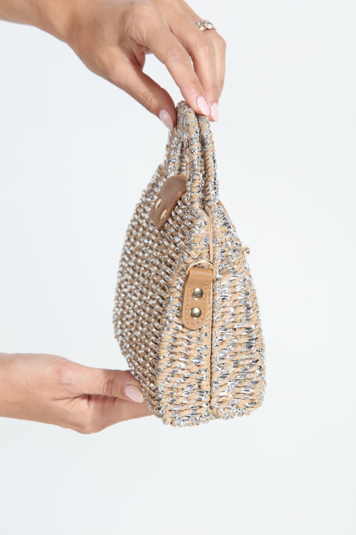 Adeline Woven Basket Handbag