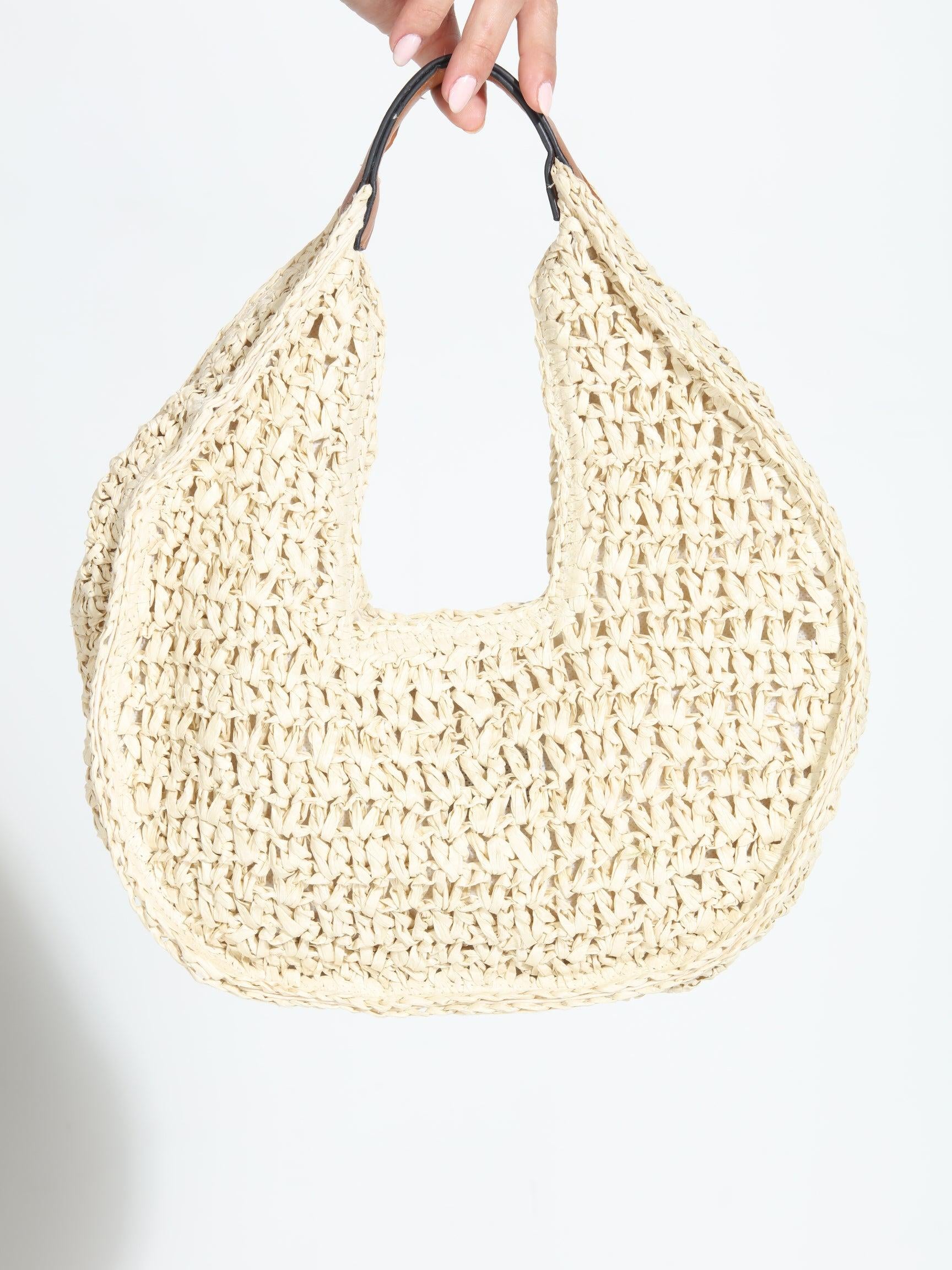 Marie Woven Hobo Bag