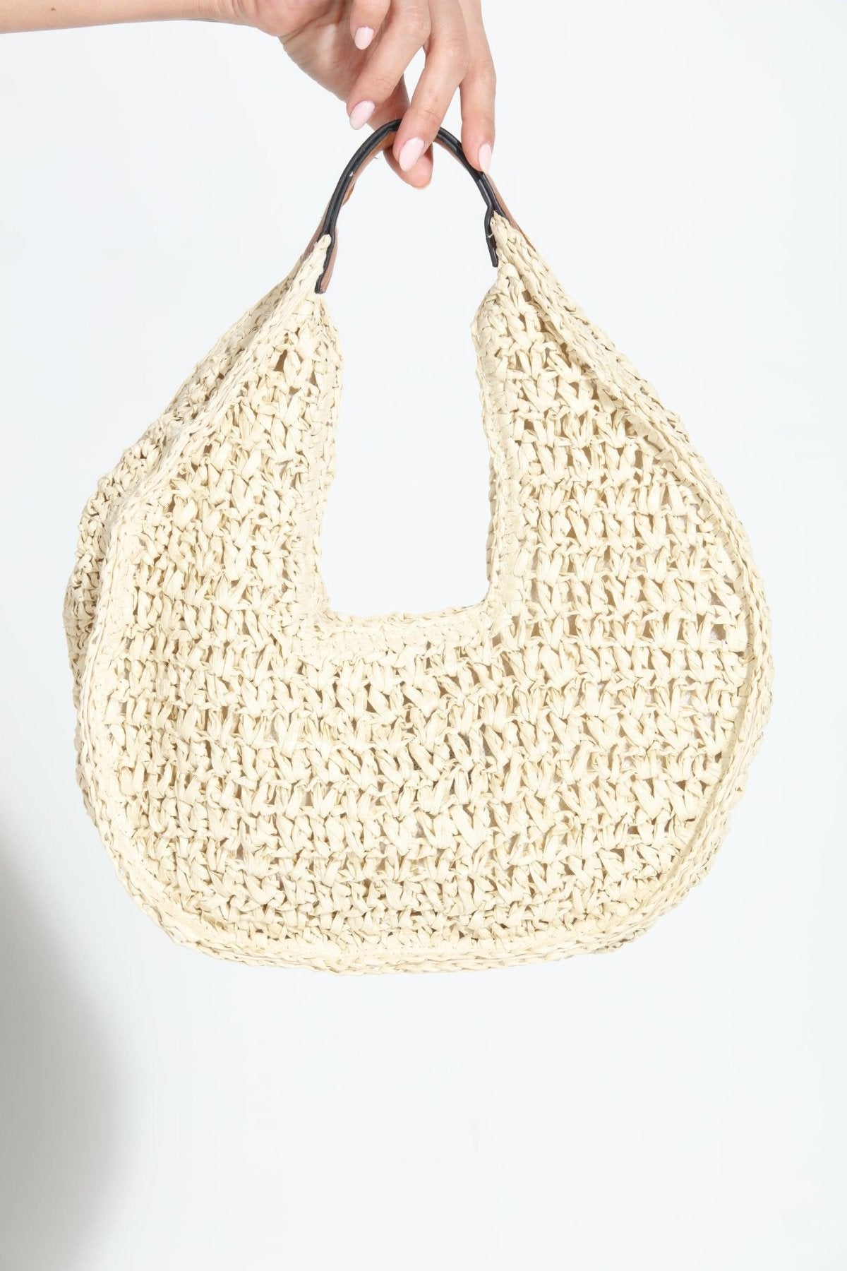 Marie Woven Hobo Bag
