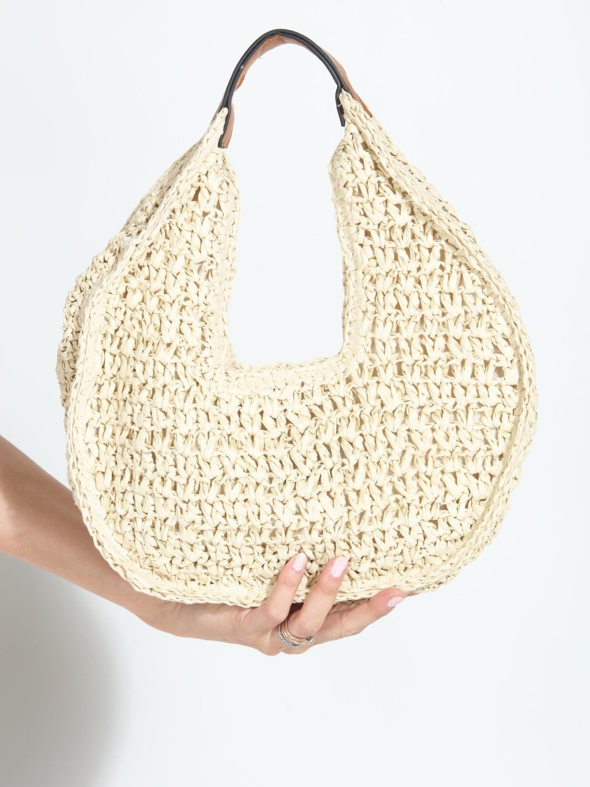 Marie Woven Hobo Bag