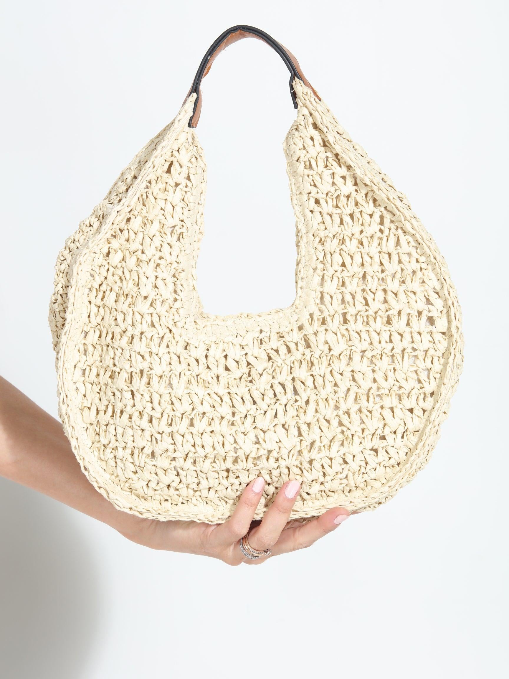 Marie Woven Hobo Bag